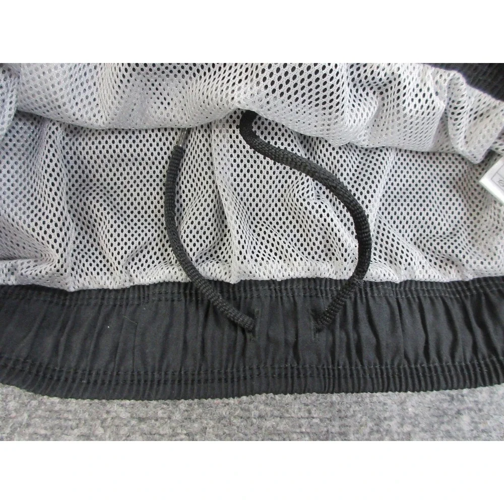 VTG Nike Shorts Mens Large Black Colorblock 10 Inch Athletic Lined Swim Pockets